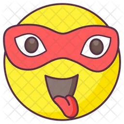 Emotiqueta de bandido Emoji Icono