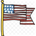 Bandiera Americana Indipendenza Icon