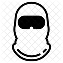 Banditenmaske Symbol