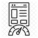 Bandwidth Usage Performance Efficiency Icon