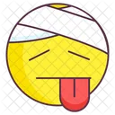 Emoji De Bandagem Expressao De Bandagem Emotag Ícone