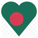 Bangladesch Flagge Symbol