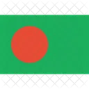 Bangladesch Flagge Welt Symbol