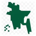 Bangladesch Land Bangladesch Karte Karte Symbol