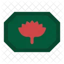 Bangladesh Label Bangladesh Monogram Passport Stamp Icon