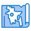 Bangladesh Map  Icon