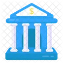 Bank Building Financial Institute Icon