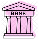 Bank Color Shadow Thinline Icon Icon