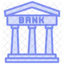Bank Duotone Line Icon Icon