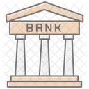 Bank Lineal Color Icon Icon