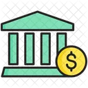 Bank Money Building Icon