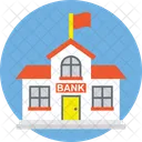 Bank Building Office Icon