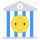 Bank Finanzinstitut Schatzamt Symbol