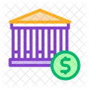 Financial Building Dollar Icon