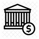 Financial Building Dollar Icon
