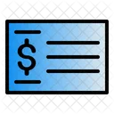 Bank Check Payment Icon