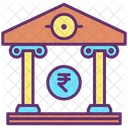 재무부 은행 금융 아이콘