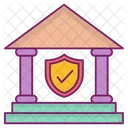 은행 보안 보호 아이콘