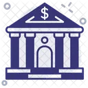 Dollars Money Bank Icon