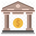Bank Money Building Icon