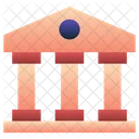 Bank Building Court Icon