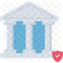Bank Building Shield Icon