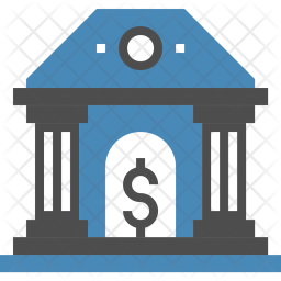 Bank Icon of Flat style - Available in SVG, PNG, EPS, AI ...