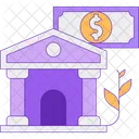 Bank Building Payment Icon