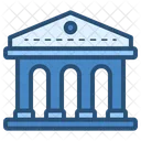 Blue Bank Banking Icon