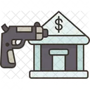 Bank Robbery Attack Icon