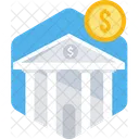 Bank Financial Institution Treasury Icon