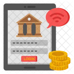 Bank app login  Icon