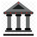 Bank Building Financial Institute Depository House Icon