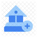 Bank building add  Icon