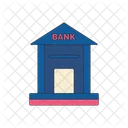 Bank Building Bank Banking Icon