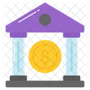 Bank Building Property Icon