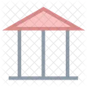 Bank Building Columns Icon