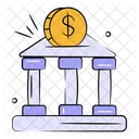 Bank Building Architecture Icon