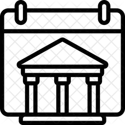 은행 달력  아이콘