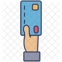 Bank Card Gesture Hand Icon