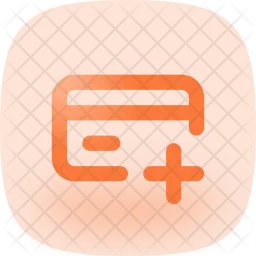 Bank Card Add  Icon