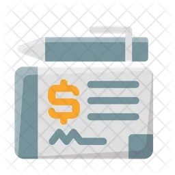 Bank Check  Icon