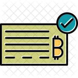 Bank Check  Icon