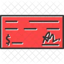Bank Check  Icon