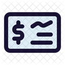 Bank Check Cheque Dollar Icon