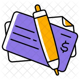 Bank Check  Icon