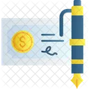 Bank Check Payment Transaction Icon