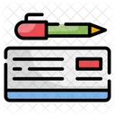 Bank Check Checkbook Banking Icon