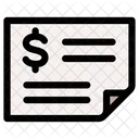 Bank Check  Icon