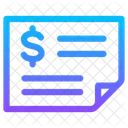 Bank Check  Icon